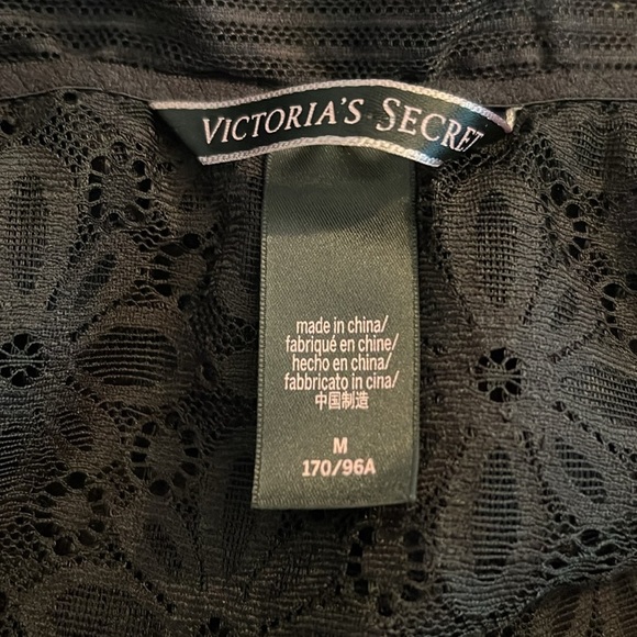 Off-the-shoulder black sexy  sheer lace bodysuit size Medium VICTORIA’S SECRET - Picture 7 of 8